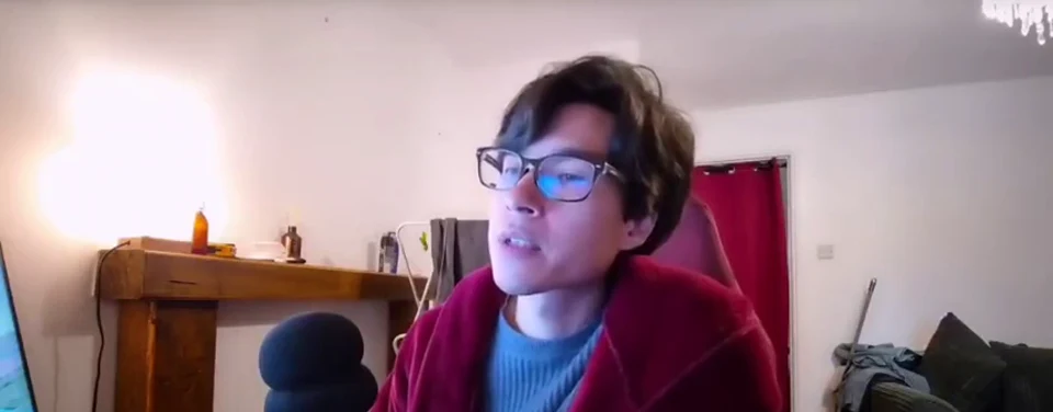 Daniel seated at a desk during the 2025 Reddit-hosted stream excerpt